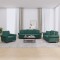 vidaXL Set canapea cu perne, 3 piese, verde &icirc;nchis, catifea 3202192