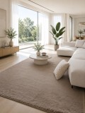 Cumpara ieftin Covor Premium Belgian LOP 080 Bej 50x80 cm Imitatie Blana Iepure Poliester Antiderapant Antialergic OEKO-TEX