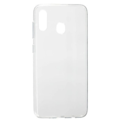 Husa Silicon Slim pentru Samsung Galaxy A20/A30 Transparent foto