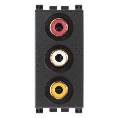 Priza audio RCA 1M Vimar Arke gri antracit 19335