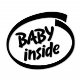 Sticker Auto Baby Inside, negru, Palmonix