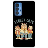Husa compatibila cu Motorola Edge 20 Lite model street cats, Silicon, TPU, Viceversa, Transparent, Carcasa