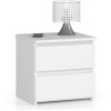 Comoda, placa laminata, 2 sertare, alb, 40x35x40 cm GartenVIP DiyLine, Akord Furniture Factory