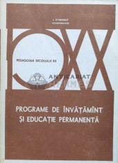 Programe de invatamint si educatie permanenta - 1981 - L. D&#039;Hainaut (coord.) ($L20)