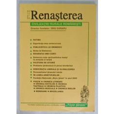 RENASTEREA CIVILIZATIEI RURALE ROMANESTI , REVISTA , ANUL II , NR. 1-2 , 2000