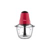 Mini tocator Zilan, putere 200 W, capacitate 1L, vas din sticla, Rosu