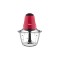 Mini tocator Zilan, putere 200 W, capacitate 1L, vas din sticla, Rosu