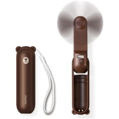 Ventilator Portabil 2000mAH, USB - JisuLife (F8) - Brown foto