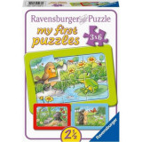 Puzzle Animale In Gradina, 3X6 Piese, Ravensburger