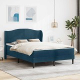 vidaXL Cadru de pat cu headboard albastru 120 x 200 cm Catifea 3415201