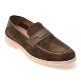 Mocasini GRYXX maro, 98217, din piele intoarsa