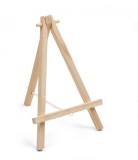 Sevalet desen si pictura pentru masa, tip trepied, lemn, natur,20 cm
