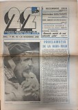 Revista 22 Nr 46 1990 16 Pagini Brosate Romana Dimensiune 42x30cm