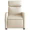 Fotoliu rabatabil electric, crem, material textil - 9