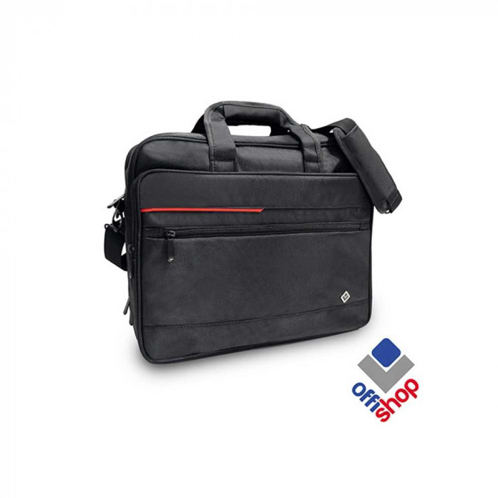 Geanta laptop, neagra, 40x14x30 cm - OFFISHOP