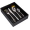 Set 24 tacamuri cu model, stainless stell, pentru 6 persoane, RAWI-24M3