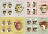 Romania 2007 - Ceramică rom&acirc;nească - oale si cani (I), minicoli, MNH - LP 1776a, Nestampilat