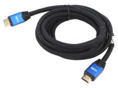 Cablu HDMI 2.0 textil 3m negru