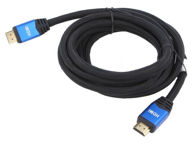 Cablu HDMI 2.0 textil 3m negru