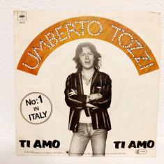 Umberto Tozzi – Ti Amo, vinil, Vinyl, 7", 45 RPM, Single CBS 1977 GERMANY