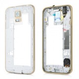 Carcasa mijloc Samsung Galaxy S5 G900 Construit Gold Swap.B