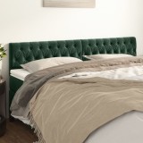 Cumpara ieftin Tăblii de pat, 2 buc, verde &icirc;nchis, 90x7x78/88 cm, catifea