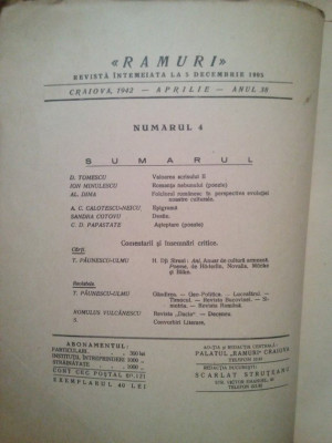 Revista literara anul al XXXVII-lea, nr. 4, Aprilie 1942 (1942) foto