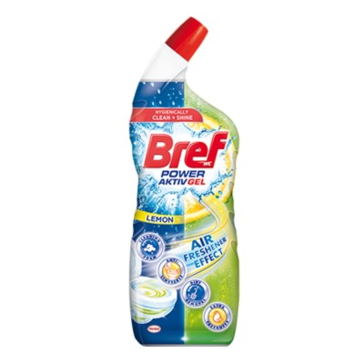 Solutie pentru toaleta Bref Power Active Gel, lamaie, 700 ml foto