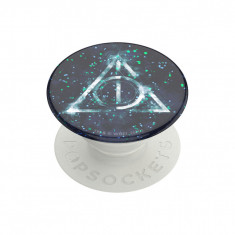 Suport Selfie Pentru Telefon Popsockets PopGrip Original Glitter Deathly Hallows