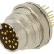 Conector BINDER M16 soclu tată 19 pini 3A 32V drept IP40 THT