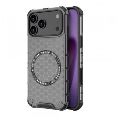 Husa MagSafe pentru Apple iPhone 17 Pro Max, Techsuit, HoneyComb Shield, Neagra