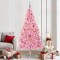 vidaXL Pom de Crăciun artificial pre-iluminat Roz 210 cm PVC 3397095