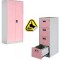 SET: FISET METALIC + CLASIFICATOR METALIC ASAMBLAT usi/sertare roz, PLUS