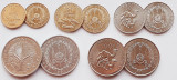 01B35 Djibouti set 5 monede 5, 10, 20, 50, 100 Francs 1991 - 2016 UNC, Africa