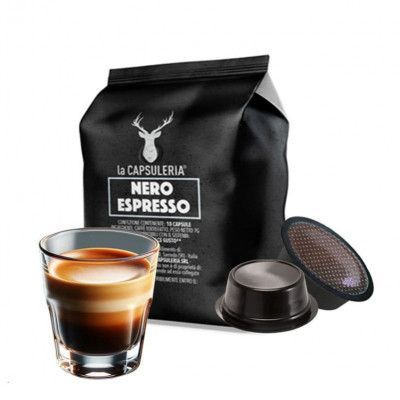 Cafea Nero Mio, 10 capsule compatibile Lavazza&amp;reg;* a Modo Mio&amp;reg;*, La Capsuleria foto