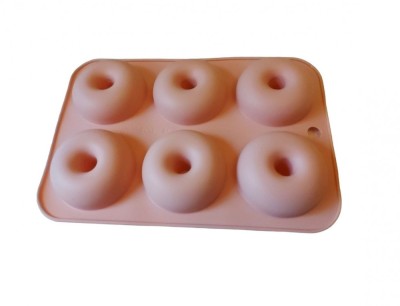 Forma silicon, Pentru Gogosi sau Prajituri, Bej, 6 cavitati, 26 cm, 340COF foto