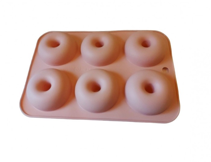 Forma silicon, Pentru Gogosi sau Prajituri, Bej, 6 cavitati, 26 cm, 340COF