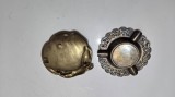 Lot de 2 scrumiere vintage bronz