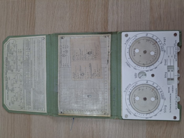 rigla de calcul - aparat pentru reglajul tirului de artilerie 2