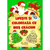 Lipeste Si Coloreaza Cu Mos Craciun