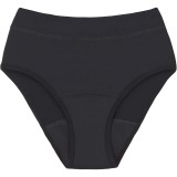 Snuggs Period Underwear Hugger: Extra Heavy Flow Black chiloți menstruali textili &icirc;n caz de menstruație puternică mărime L Black 1 buc
