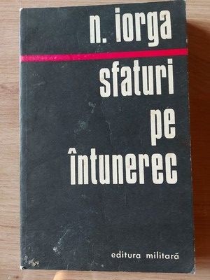Sfaturi pe intuneric N.Iorga foto