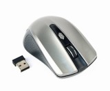 MOUSE GEMBIRD, PC sau NB, wireless, 2.4GHz, optic, 1600 dpi, butoane/scroll 4/1, , negru / gri, &quot;MUSW-4B-04-BG&quot; (timbru verde 0.18 lei)