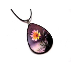 Colier lemn cu o floare 45952