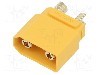 Conector alimentare DC, 500V, 2 pini, seria XT90, {{Dimensiune pin}}. AMASS - XT90HW-M