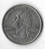 Moneda quarter dollar 2002 D, Tennessee - SUA, America Centrala si de Sud, Cupru-Nichel