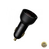 Incarcator Auto Baseus Superme 100W 5A 1 x USB-A - 1 x USB-C Negru CCZX-01
