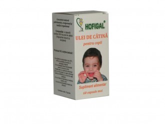 Ulei de catina pentru copii 300 mg 60 capsule - Hofigal Ulei de catina pentru copii 300 mg 60 capsule - Hofigal