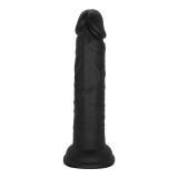 Dildo Realist Leon cu Ventuza, Silicon Lichid, Negru, 16.8 cm, Guilty Toys