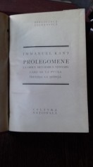 PROLEGOMENE LA ORICE METAFIZICA VIITOARE CARE SE VA PUTEA INFATISA CA STIINTA - IMMANUEL KANT